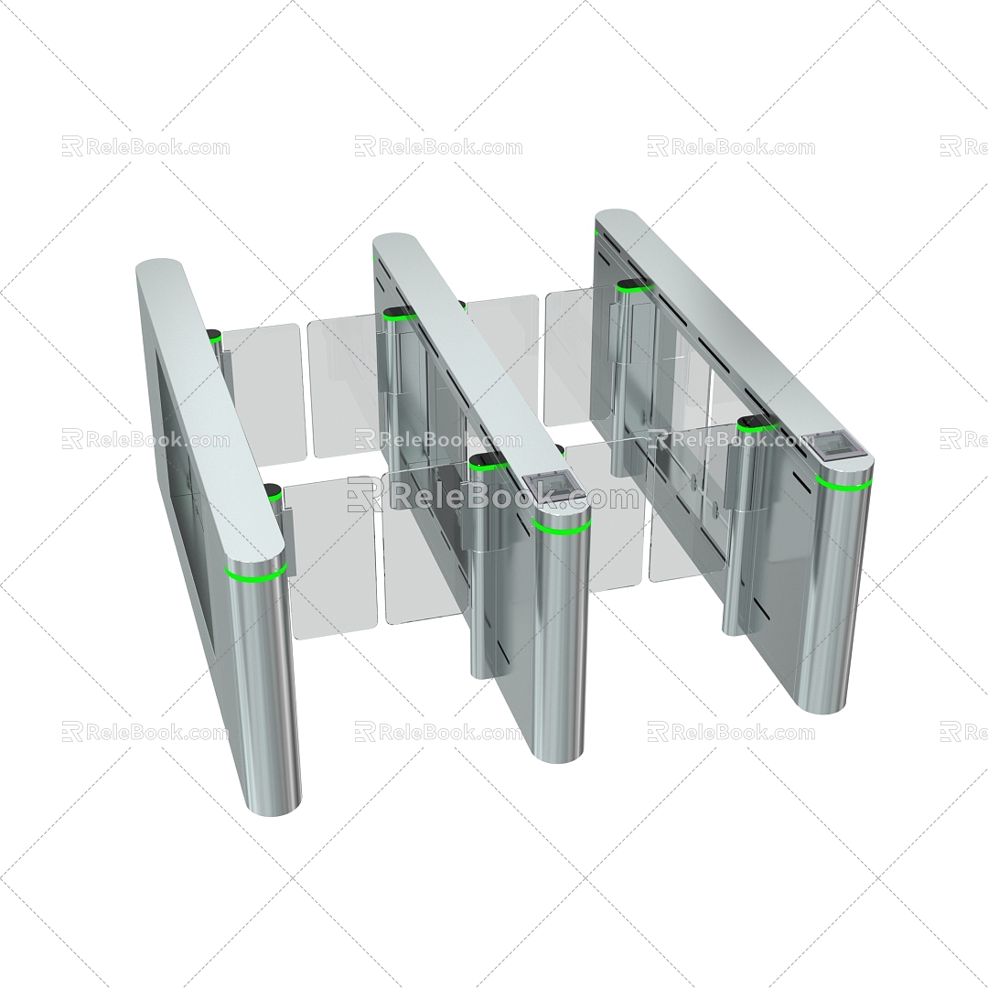 Security gate AB gate 3d model