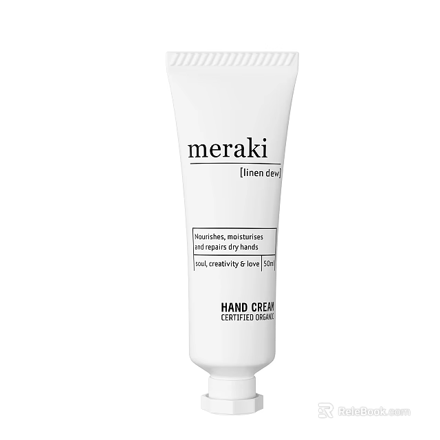 Meraki Certified Organic Hand Cream Nourishes Protects Intensively Hydrates Skin 3d model 