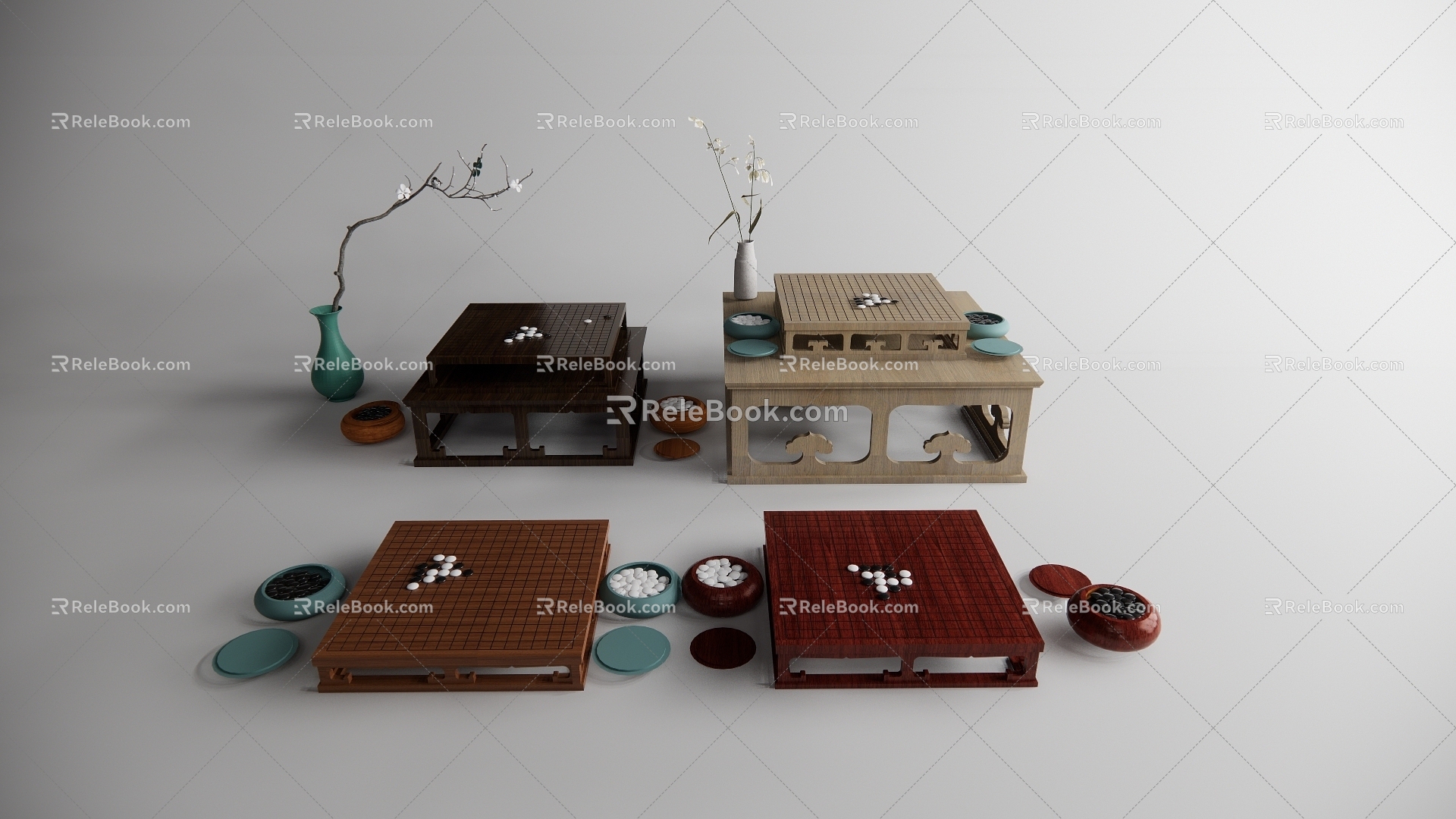 Chinese Chessboard Song Dynasty Chessboard 3d model