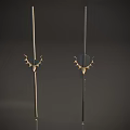 Elegant Modern Wall Lamps With Metal Antler Decor And Symmetric Design For Interior Lighting