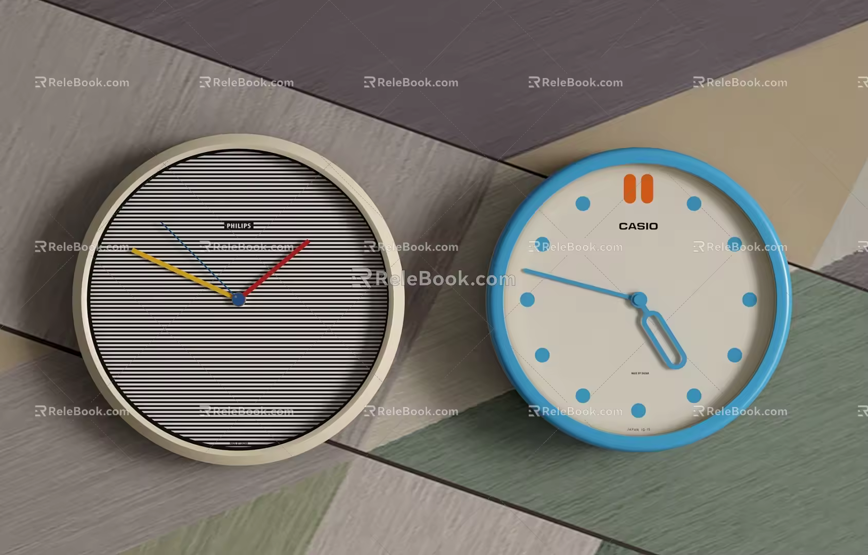 clock round clock wall ornaments clock ornaments 3d model