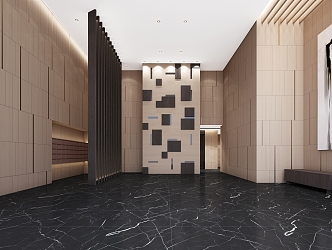 Modern Access Corridor Entrance Office Away Office Corridor Office Public Area Office Access 3d model