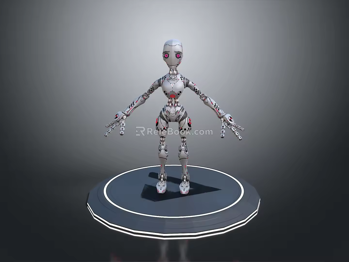 Robot Assistant Small Robot Butler Robot Butler Figure Game Figure 3d model