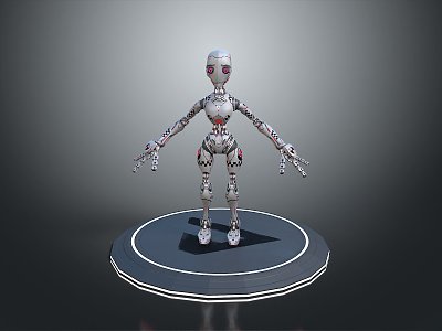 Robot Assistant Small Robot Butler Robot Butler Figure Game Figure model