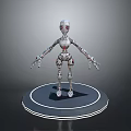 Robot Assistant Small Robot Butler Robot Butler Figure Game Figure 3d model