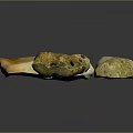 Natural Stone and Rustic Wood Decorative Pieces with Various Shapes and Colored Textures