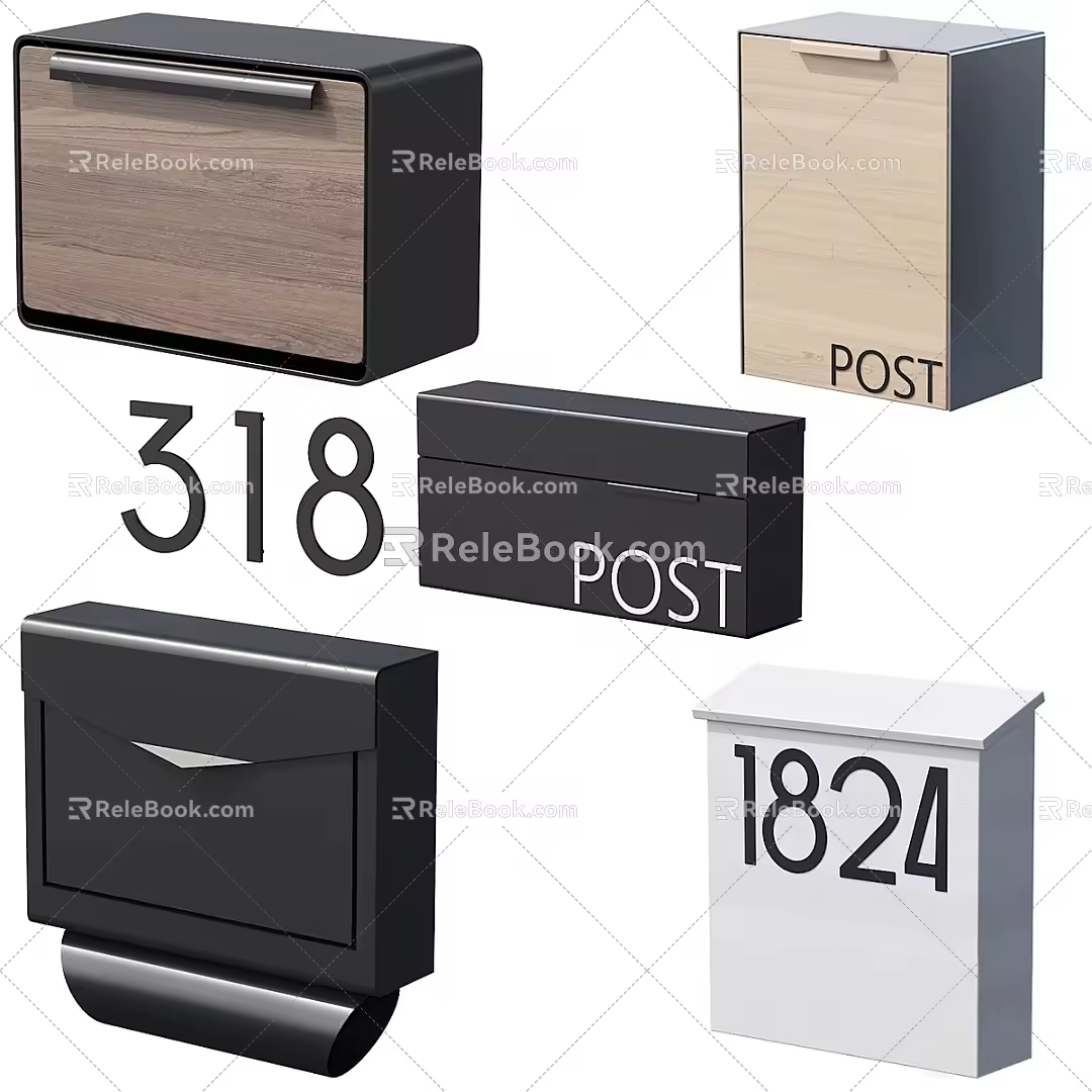 Mailbox Mailbox Wall-mounted Mailbox 3d model