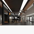 Modern Gym Interior With Weightlifting Equipment And Fitness Machines Metal Ceiling Structure And Black Flooring