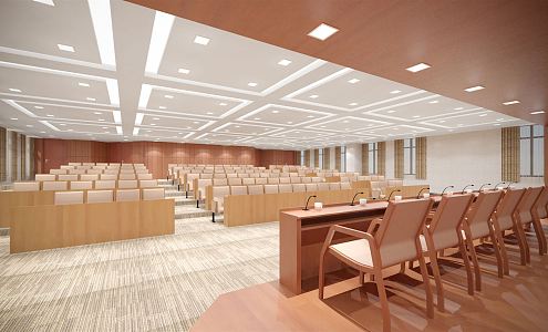 Modern Conference Hall Ladder Report Hall 3d model