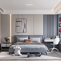 Modern Kids Room Interior Design With Bed Desk Chair Toy Shelves Rug And Basketball