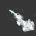 Beige Military Truck Mounted Missile Launcher Weapon System with Long Barrel