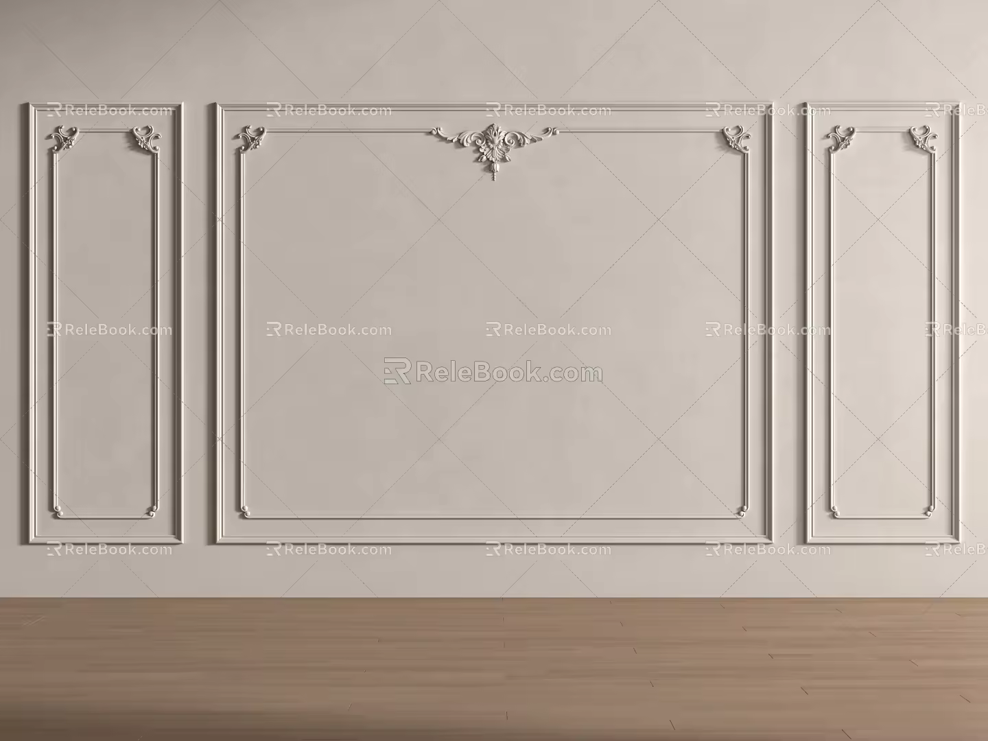 French Middle Gypsum Line 3d model