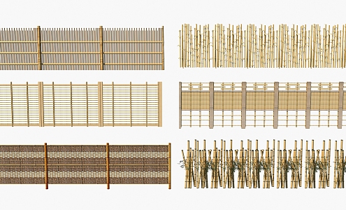 New Chinese Fence 3d model