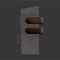 Gray Metal Computer Equipment With Yellow Warning Sign Copper Tubes Vent And Handle