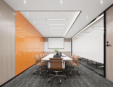 Modern Conference Room 3d model