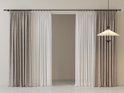 Modern Curtains 3d model