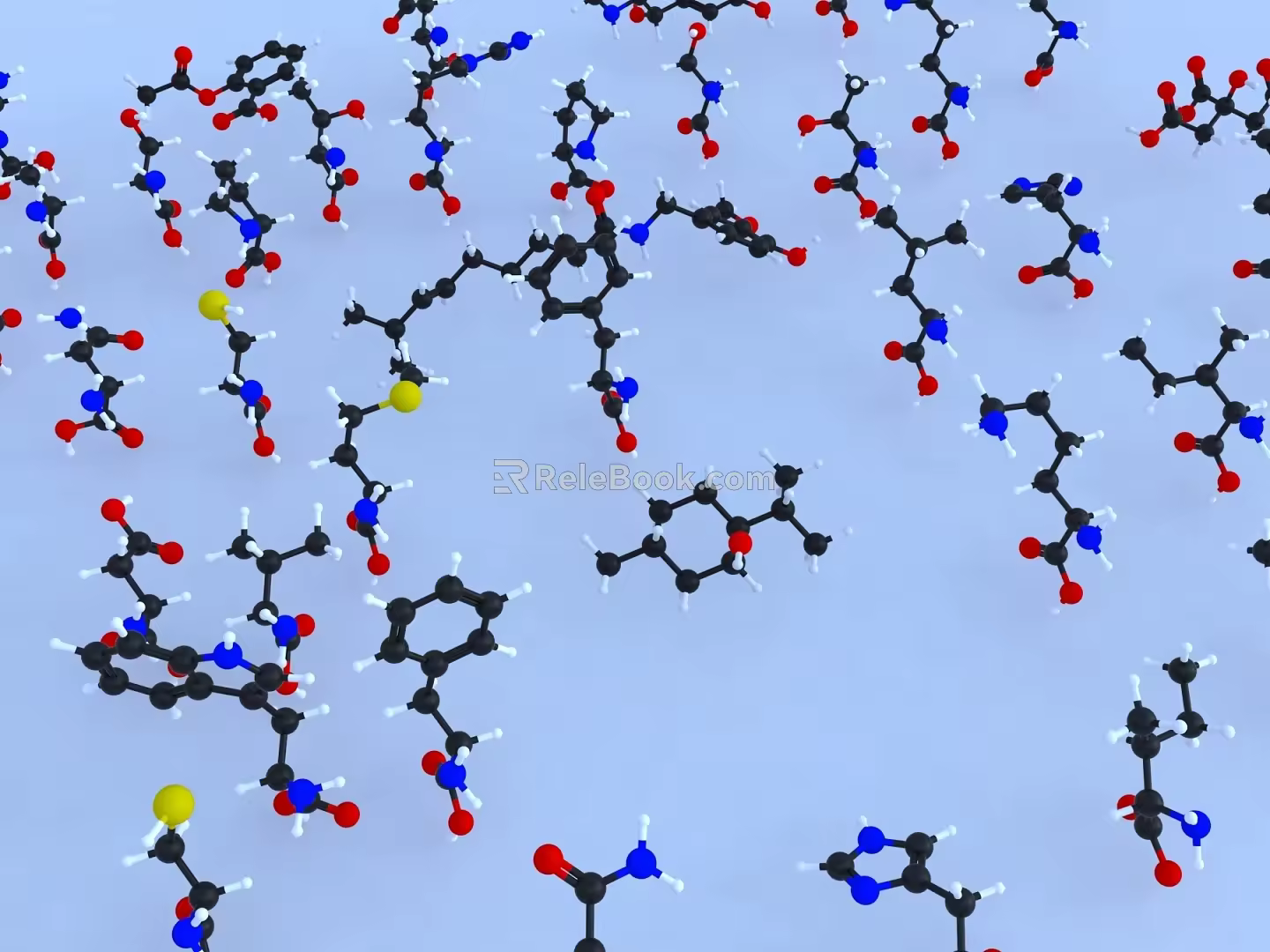 Molecular Formula Chemical Formula Molecular Structure Chemical Structure Structural Structure Atomic Microscopic Ornaments 3d model