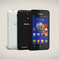 Lenovo Smartphones White Black Red Models With Screen Display Showing Apps And Time