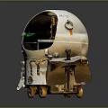 Spherical Hull Underwater Vehicle With Mechanical Components And Wheels For Exploration