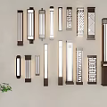 Modern Wall Lights With Various Designs And Geometric Patterns For Indoor Home Decor 3d model