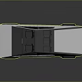 White Car With Black Roof Modern Sleek Design And Unique Rear Shape