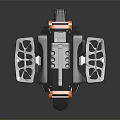 Modern Electric Unicycle With Black And Orange Accents And Stable Pedals And Durable Wheel