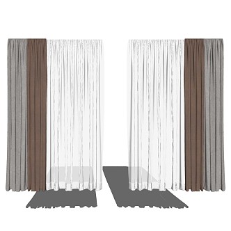 Curtains 3d model