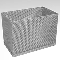 Decorative Metal Mesh Square Storage Basket Ornament Set for Home Decoration