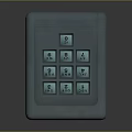 Computer Security Numeric Keypad with Illuminated Buttons and Digital Input Function