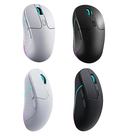 Ergonomic Computer Mouse With Four Color Options RGB Lighting For Gaming And Office Use 3d model