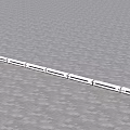 Modern High Speed Train Model With Sleek White Exterior And Streamlined Design