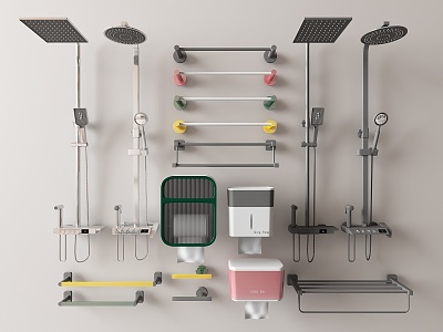 Modern Shower 3d model