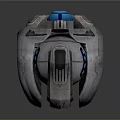 Modern camera monitor head security monitoring 3d model