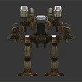 Industrial LOFT Robot Machine Warrior Machine Warfighter 3d model