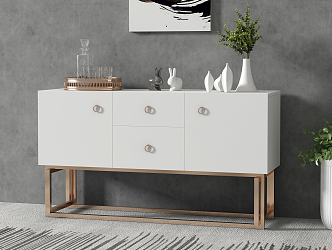 Light Luxury Sideboard 3d model