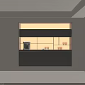 Sleek Modern Wine Cabinet With Black Finish Glass Doors And LED Lighting