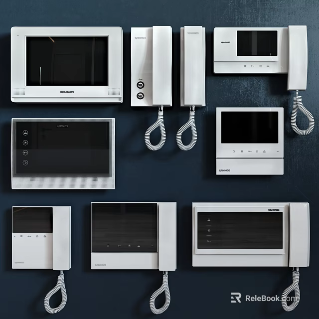 Modern Smart Doorbell With Video Screen And Camera For Home Security Use 3d model