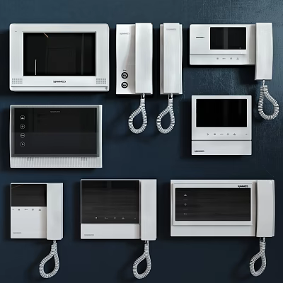 Modern Smart Doorbell With Video Screen And Camera For Home Security Use 3d model