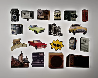 Modern Wall Decorations Wall Decorations Stickers 3d model