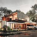 Modern single-family villa homestay building self-built house 3d model