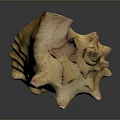 Natural Stone And Wooden Decorative Piece With Textured Surface And Crafted Details