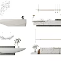 Reception Desk Front Desk 3d model