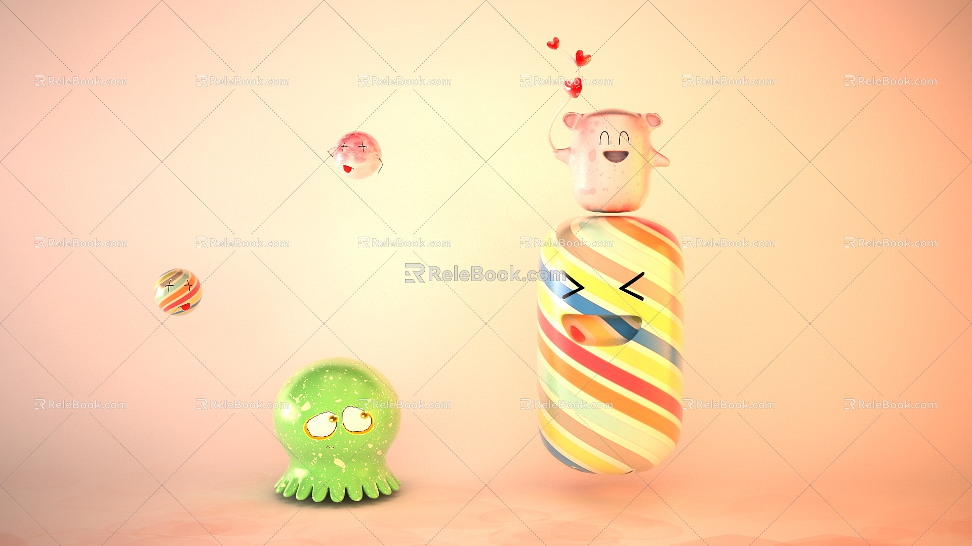 Modern Toy Cartoon 3d model