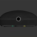Black Modern TV With Long Sleek Remote Control For Home Entertainment Setup