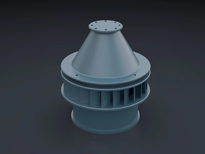 Modern Air Conditioner Vent Design With Conical Top And Multi Layer Structure 3d model