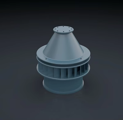 Modern Air Conditioner Vent Design With Conical Top And Multi Layer Structure 3d model