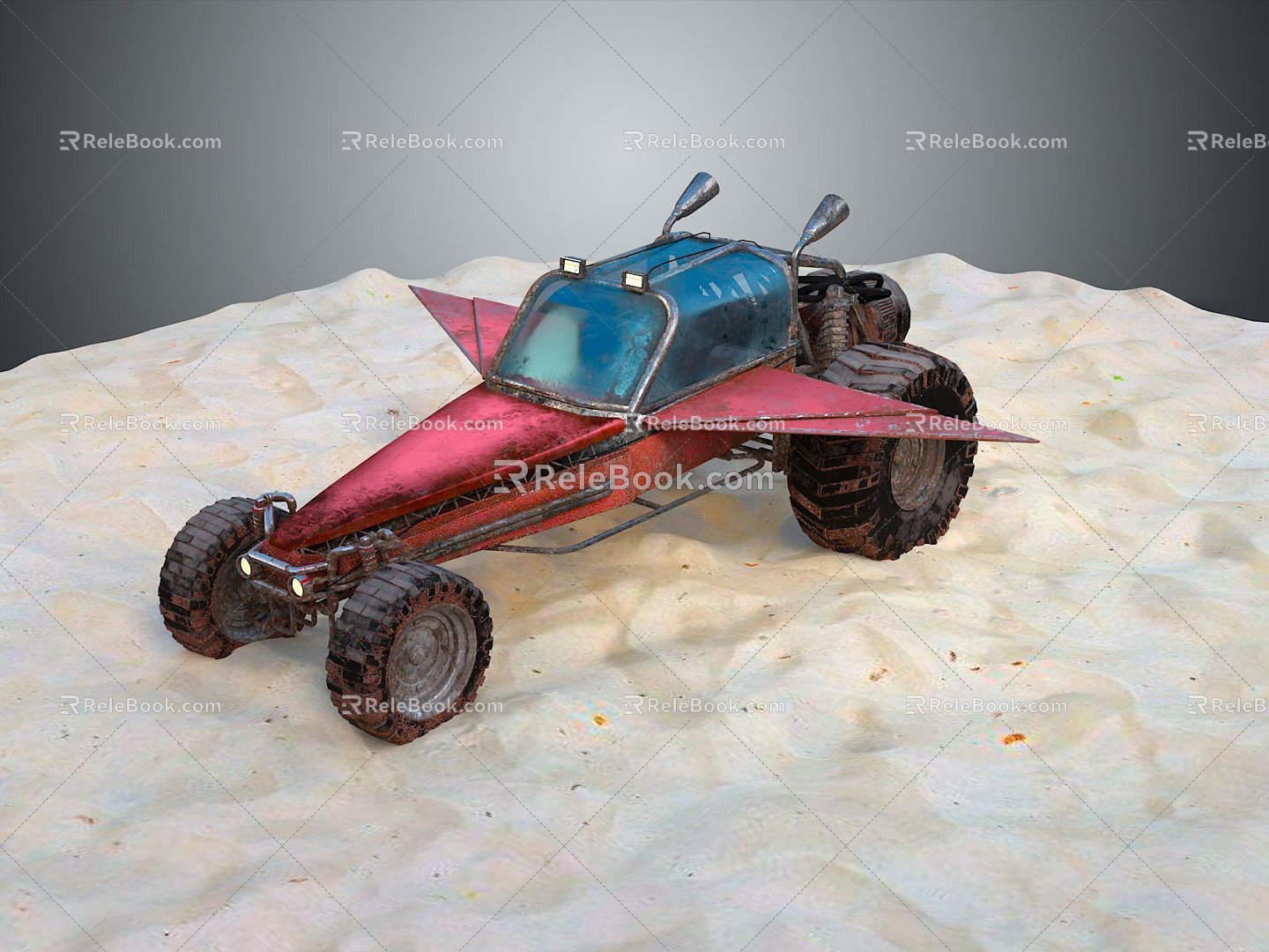 All Terrain Vehicle Toy Car Four-wheeler Beach Car Four-wheel Motorcycle Mountain Bike Off-road Mountain Bike 3d model