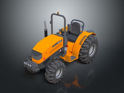 Modern Tractor Cartoon Tractor Type Tractor Agricultural Four Wheel Tractor model