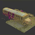 Bus School Bus Van Box Bus Tourist Bus Coach 3d model