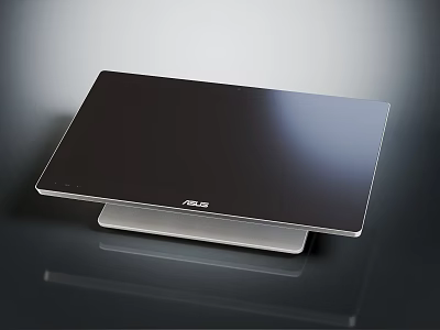 ASUS Modern Computer Monitor With Black Panel And Silver Base Sleek Design 3d model